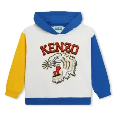 Худи в стиле колор-блок с вышитым логотипом