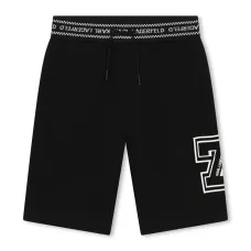 Шорты-бермуды с кулиской и логотипом Шорты-бермуды с кулиской и логотипом