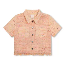 Твидовая рубашка с логотипом 4G