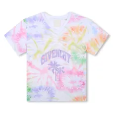 Футболка с принтом тай-дай и логотипом Футболка с принтом тай-дай и логотипом