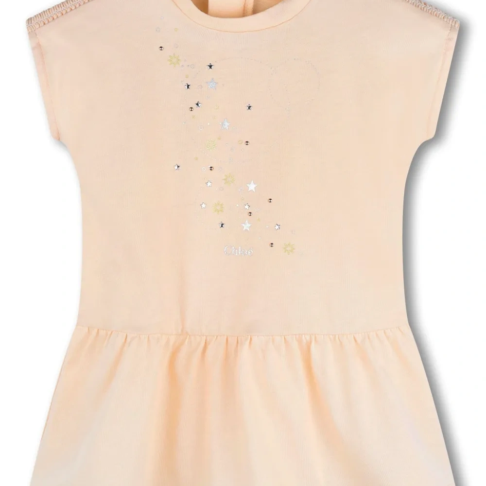 Платье из органического хлопка с вышитым логотипом