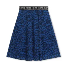 Юбка миди с цветочным принтом и складками