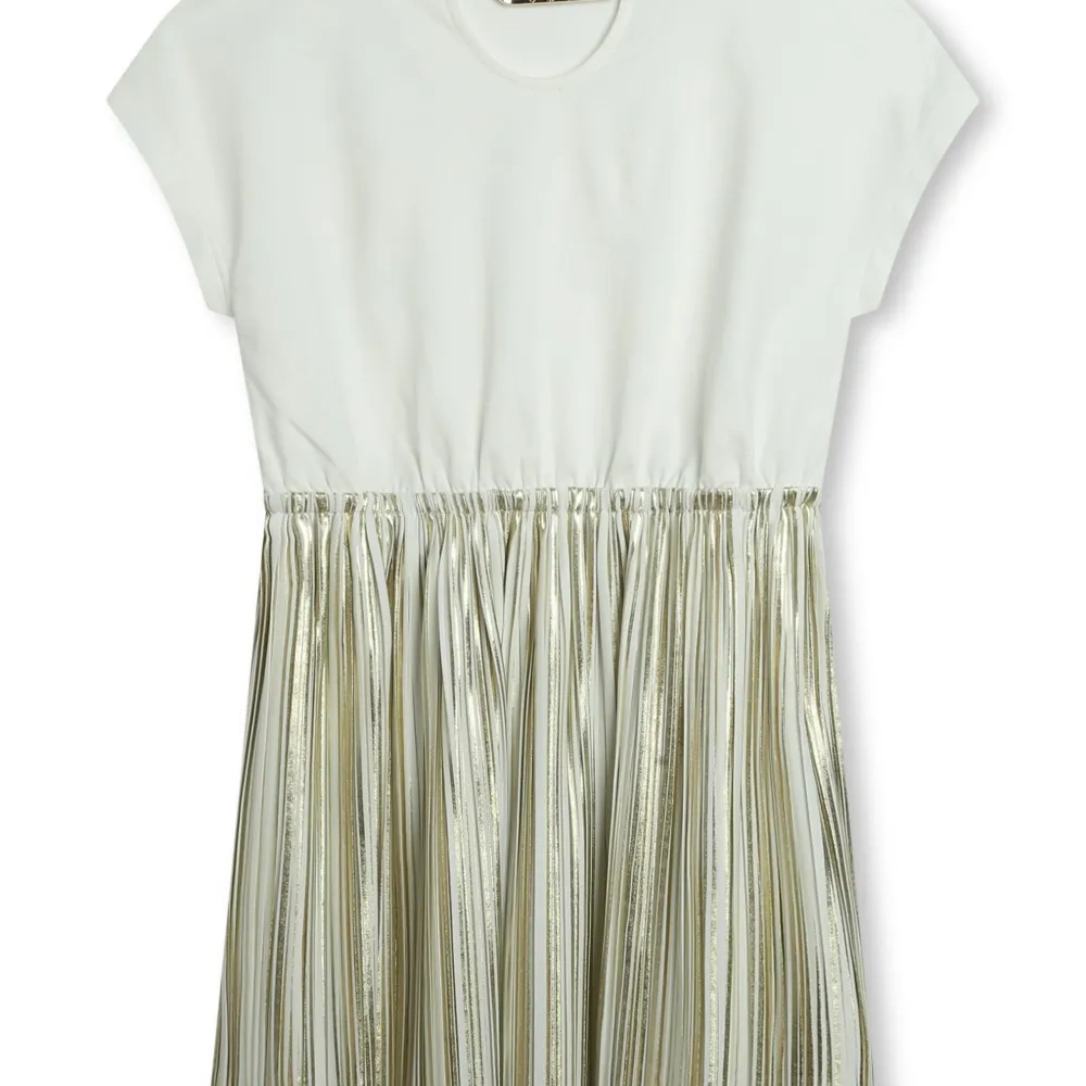 Платье мини с короткими рукавами и логотипом