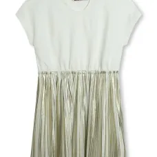 Платье мини с короткими рукавами и логотипом