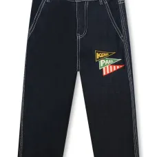 Джинсы с нашивкой-логотипом