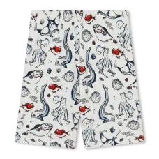 Шорты-бермуды с графичным принтом