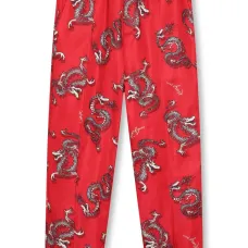 Прямые брюки с принтом