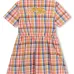 Платье-рубашка в клетку гингем