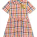 Платье-рубашка в клетку гингем