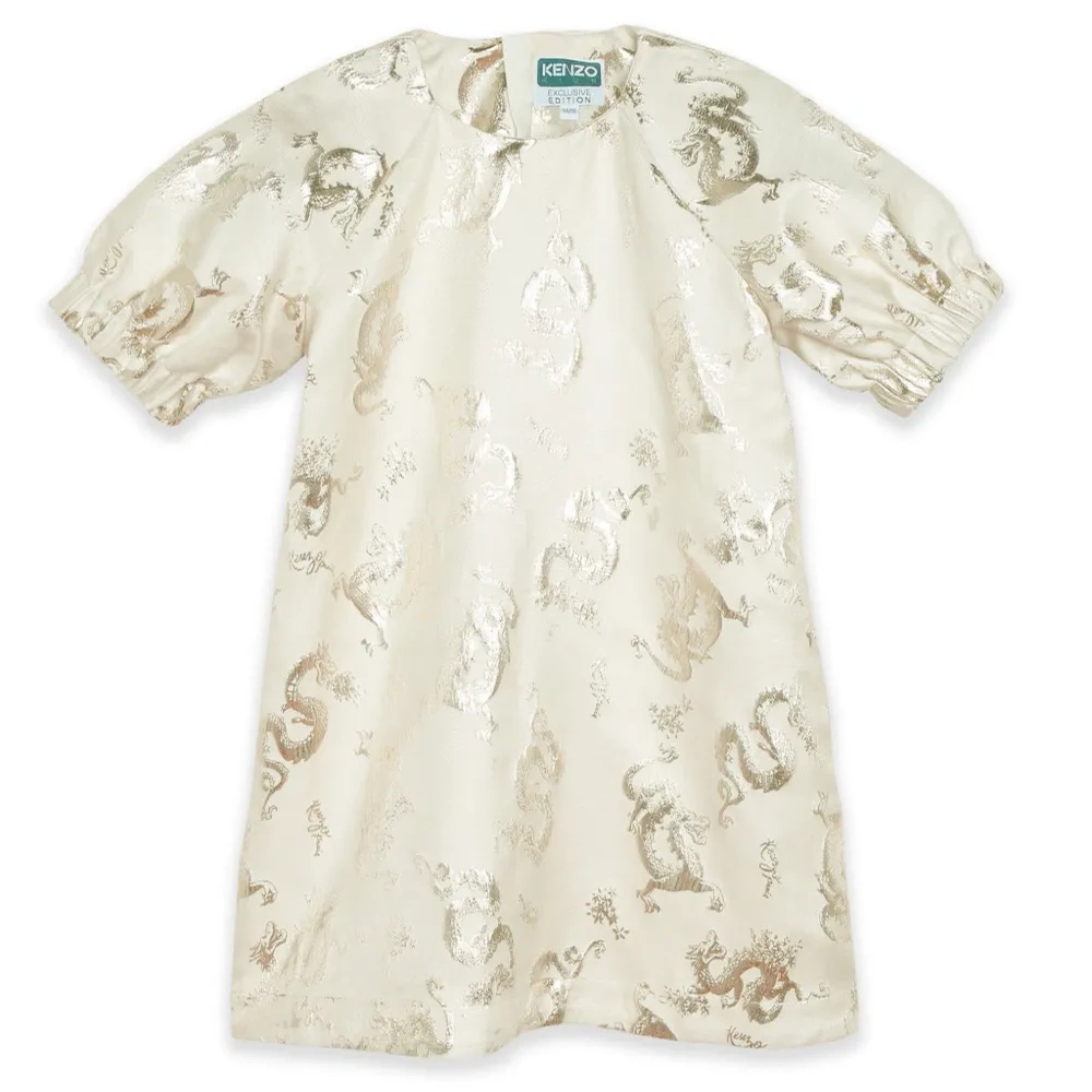 Жаккардовое платье с узором