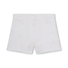 Шорты с эффектом потертости и логотипом 4G Шорты с эффектом потертости и логотипом 4G