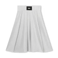 Юбка с эффектом металлик и логотипом