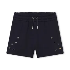 Шорты из органического хлопка с люверсами