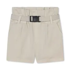 Шорты прямого кроя с поясом