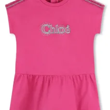 Платье из органического хлопка с вышитым логотипом