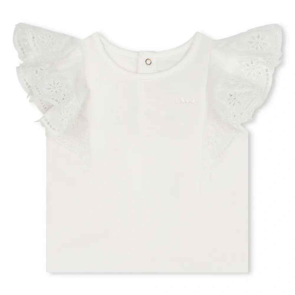 Блузка из органического хлопка с вышивкой