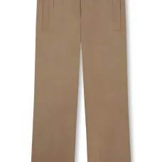 Прямые брюки с вышитым логотипом