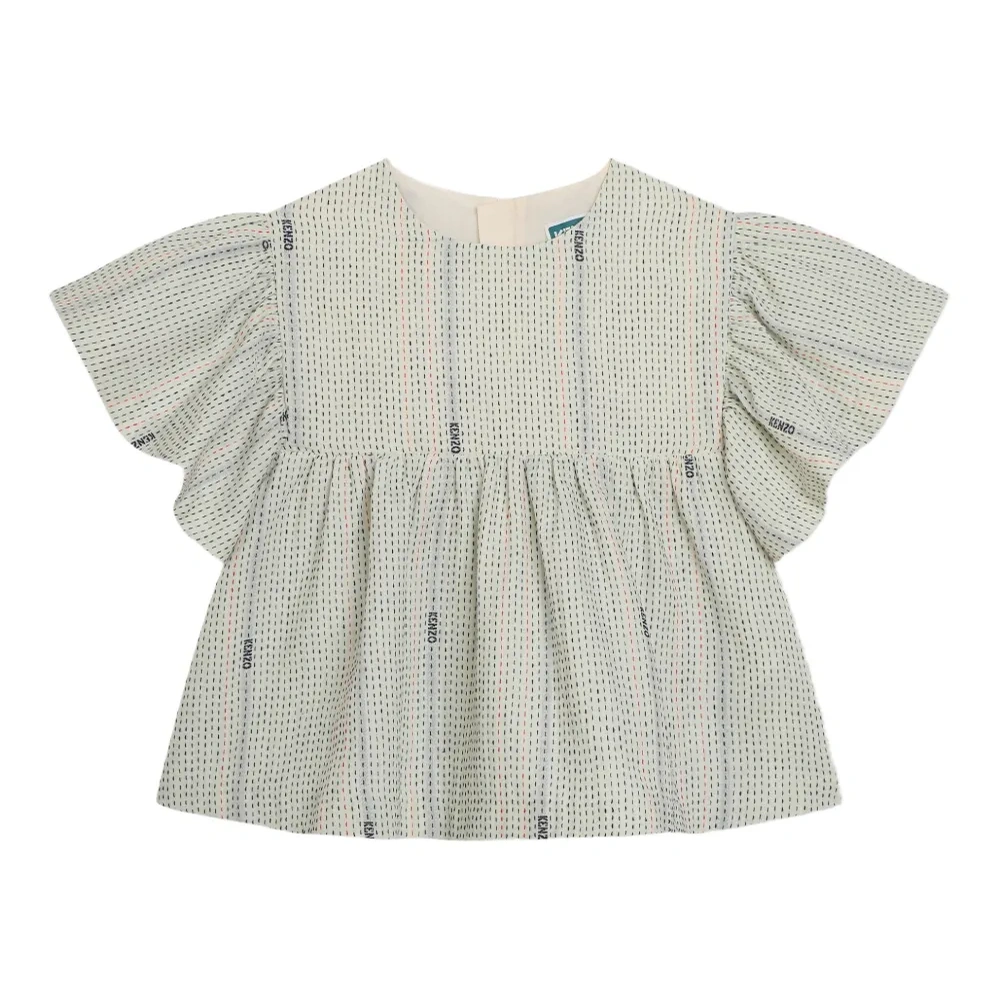 Полосатая блузка с оборками