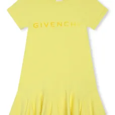 Расклешенное платье с логотипом 4G