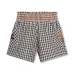 Клетчатые шорты с вышивкой