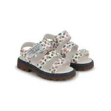 Сандалии с цветочным декором