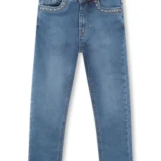 Джинсы с заклепками