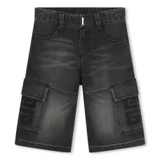 Джинсовые шорты с логотипом 4G