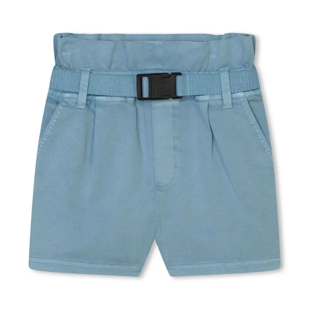 Шорты прямого кроя с поясом