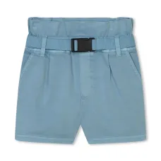 Шорты прямого кроя с поясом