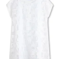 Платье без рукавов с нашивкой-логотипом