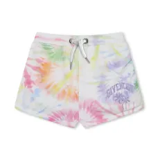 Шорты с принтом тай-дай