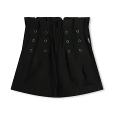 Шорты с завышенной талией и люверсами