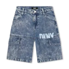 Джинсовые шорты с логотипом