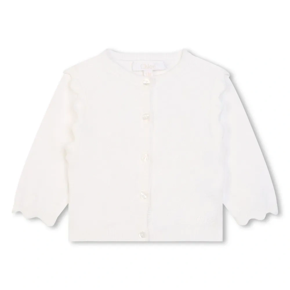 Кардиган с фестонами