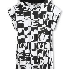 Платье-худи с логотипом