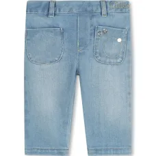 Прямые джинсы с накладными карманами Прямые джинсы с накладными карманами