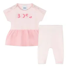 Комплект из платья и легинсов с логотипом