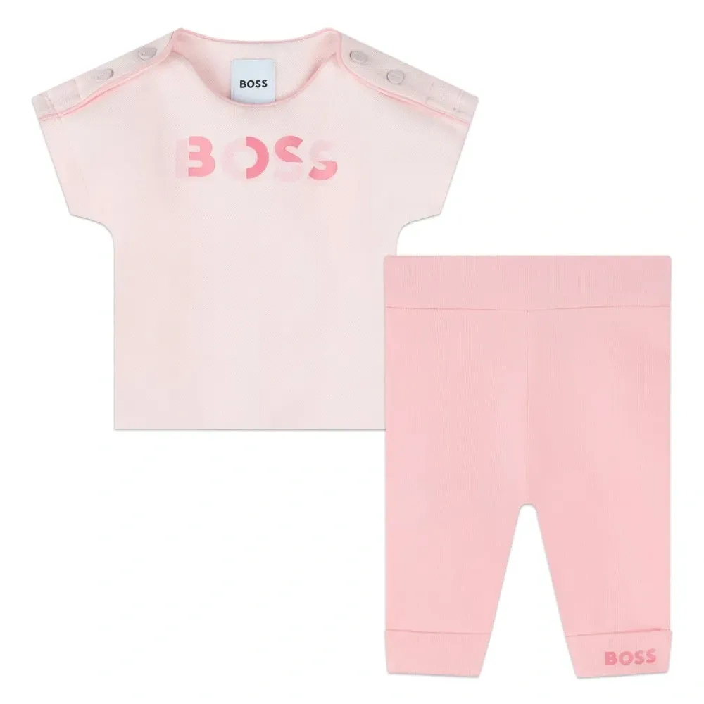 Комплект из топа и легинсов с логотипом