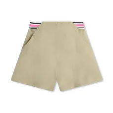 Шорты с эластичным поясом в полоску