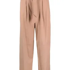 Фланелевые брюки с поясом