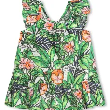 Расклешенное платье с оборками