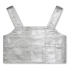 Укороченный топ с эффектом металлик Укороченный топ с эффектом металлик