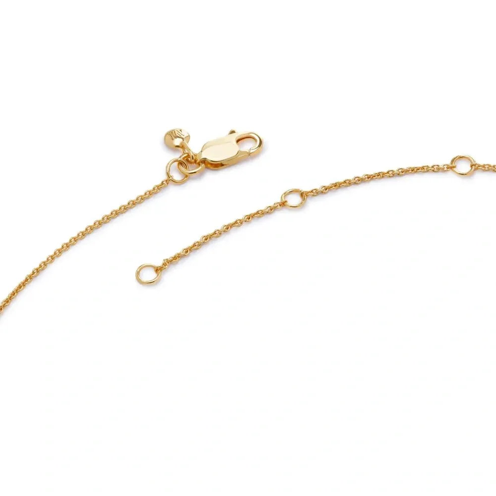 Колье Birthstone из переработанного золота с аметистом Колье Birthstone из переработанного золота с аметистом