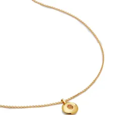 Колье Birthstone из переработанного золота с цитрином