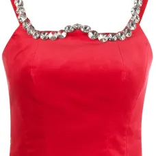 Укороченный топ с кристаллами