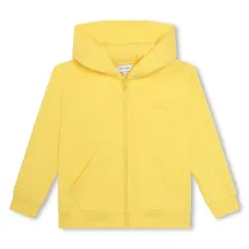 Худи на молнии с тисненым логотипом Худи на молнии с тисненым логотипом