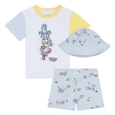 Комплект из топа и шортов с графичным принтом