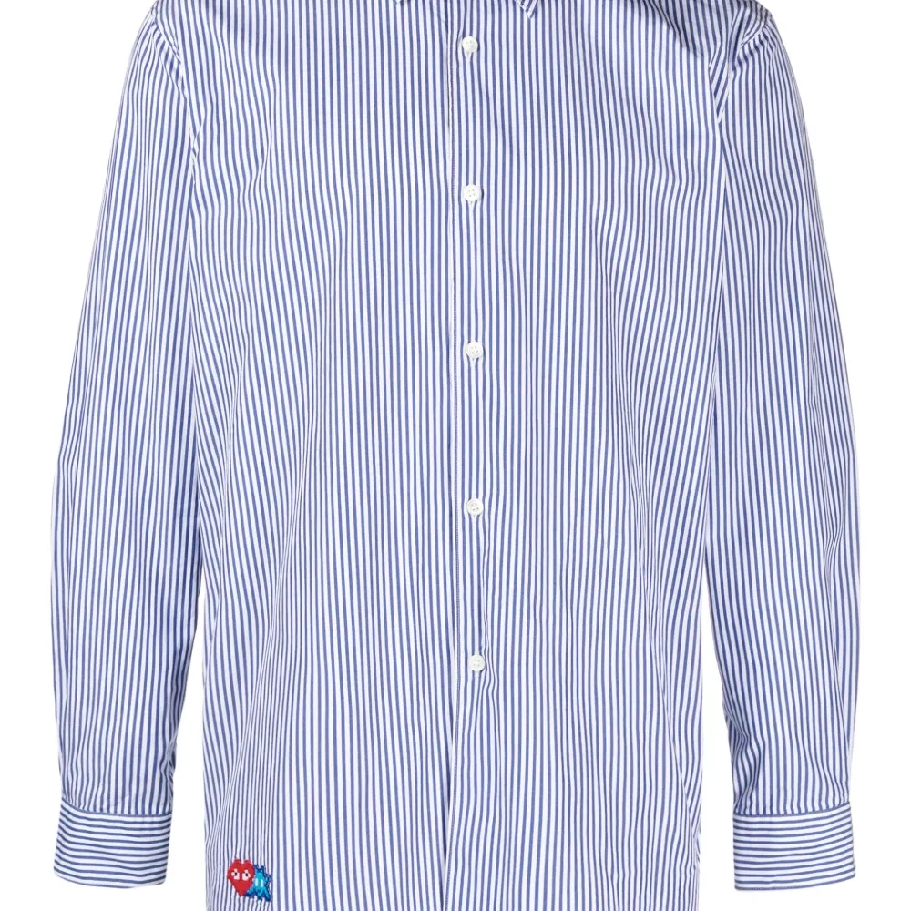 Полосатая рубашка с нашивкой Pixel из коллаборации с Invader