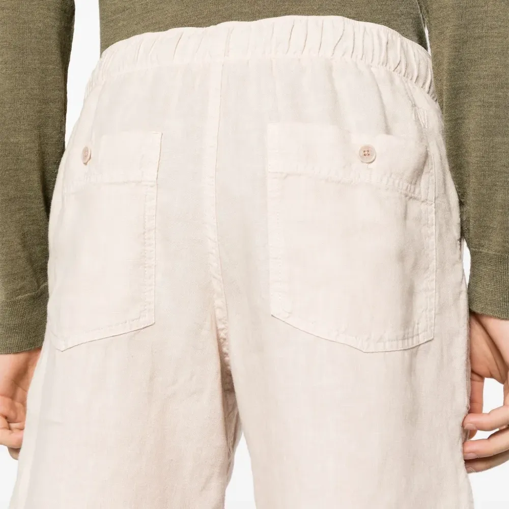 Льняные шорты с кулиской