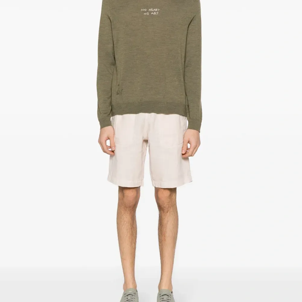 Льняные шорты с кулиской